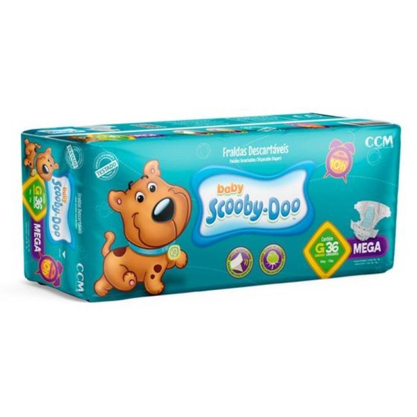 Encontraproduto.com.br - Fralda Scooby Doo Jumbo Tamanho: G