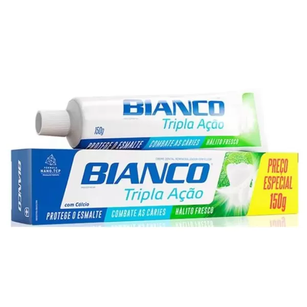 Creme Dental Regular Bianco Protefresh Tripla Ação 150g