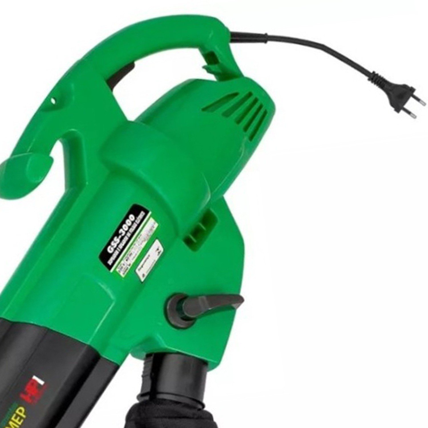 Encontraproduto.com.br - Soprador Aspirador Garthen GSS-3000 Elétrico Com Saco Recolhedor 45L 3000W 220V Portátil Leve