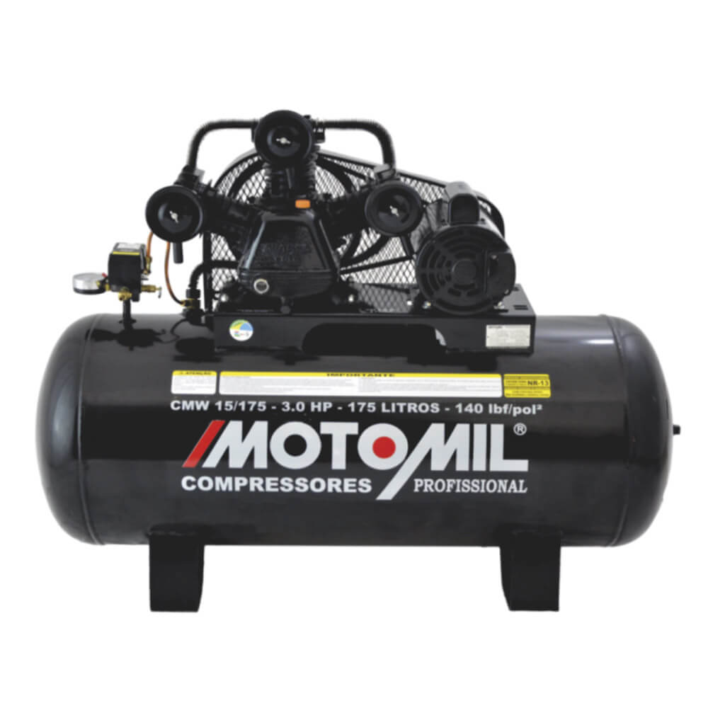 Compressor de Ar Motomil CMW-15/175 175LT 3HP Bivolt