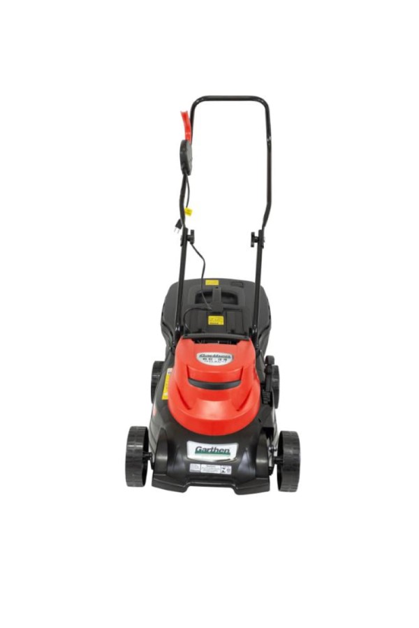 Encontraproduto.com.br - Cortador De Grama Elétrico Com Recolhedor 24L Garthen Leve GC-34 De 1100W 220V Cor Preto Vermelho