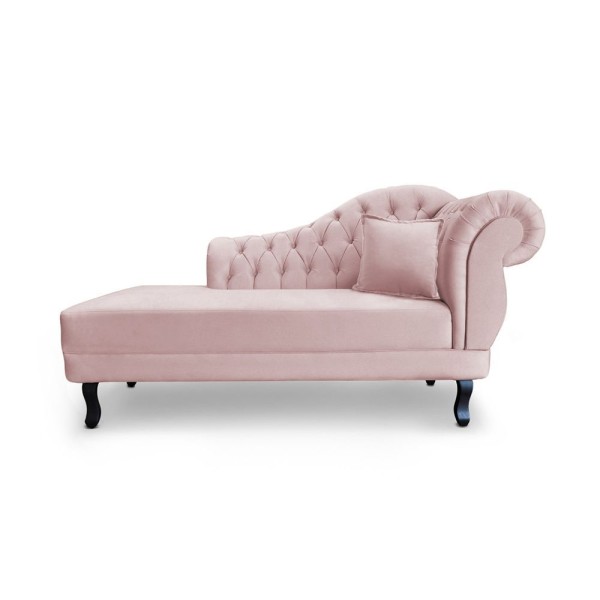 Encontraproduto.com.br - Recamier Divã Nairobi 1,30m Corino Rosa Bebe - Am Interiores