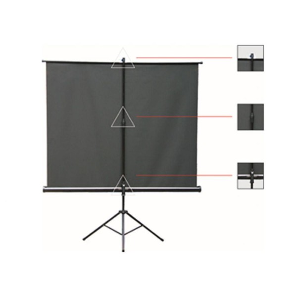 Encontraproduto.com.br - Tela de Projeção Tripé tbtps100v 2.03x1.52M