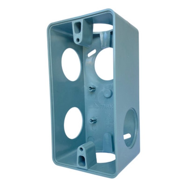 Encontraproduto.com.br - Caixa Condulete 6 Entradas 1´´ Pvc Cinza Maxxbox