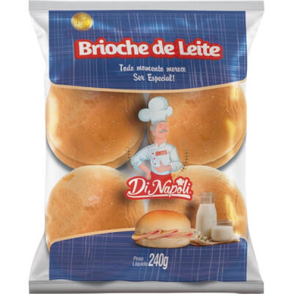 Encontraproduto.com.br - Pão Brioche Di Napoli Leite Pacote com 240g