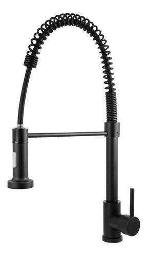 Misturador Monocomando para Cozinha Gourmet Classic 1867 Black Mate - 2384 - Kimetais