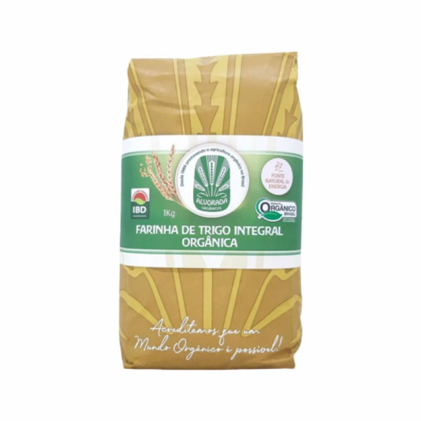 Encontraproduto.com.br - Farinha de Trigo Integral Orgânica Alvorada 1kg