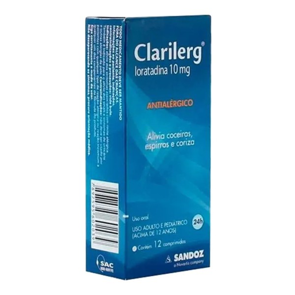 Encontraproduto.com.br - Clarilerg 10MG Comprimido - Caixa com 12 Comprimidos
