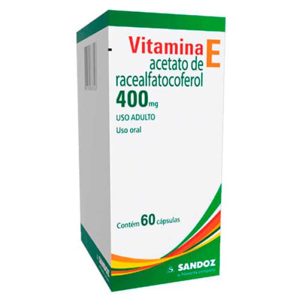 Encontraproduto.com.br - Vitamina E 400mg Cápsula mole - Caixa com 60 Cápsulas