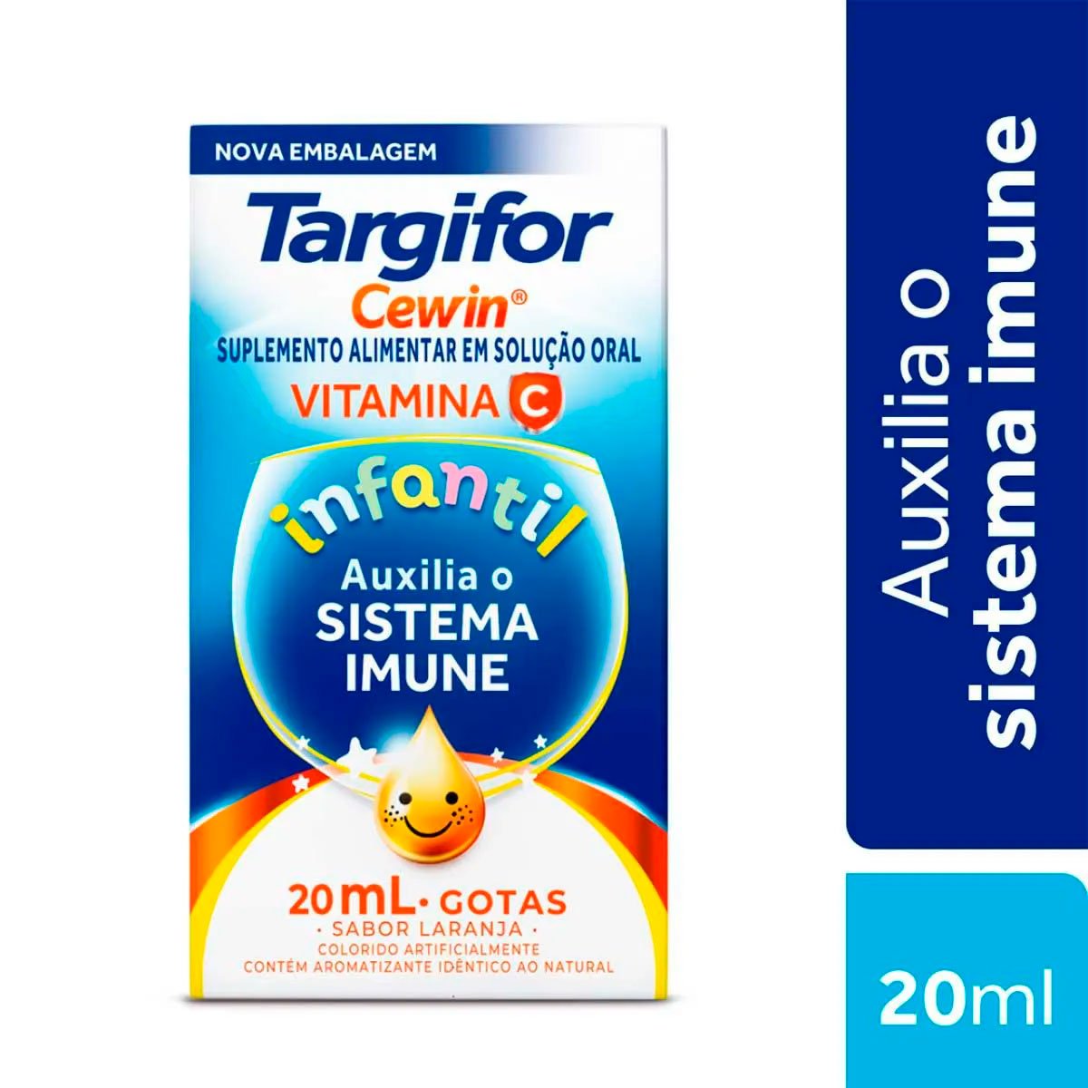 Cewin 200MG/ML Solução oral (gotas) Sabor Laranja - Frasco com 20 mL