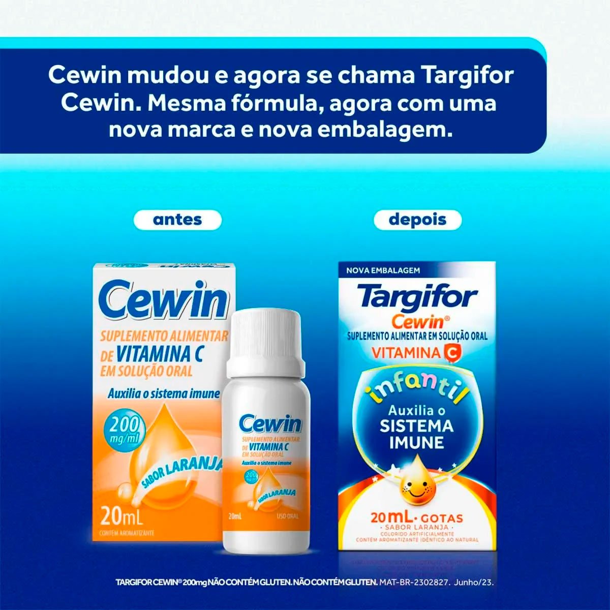 Encontraproduto.com.br - Cewin 200MG/ML Solução oral (gotas) Sabor Laranja - Frasco com 20 mL