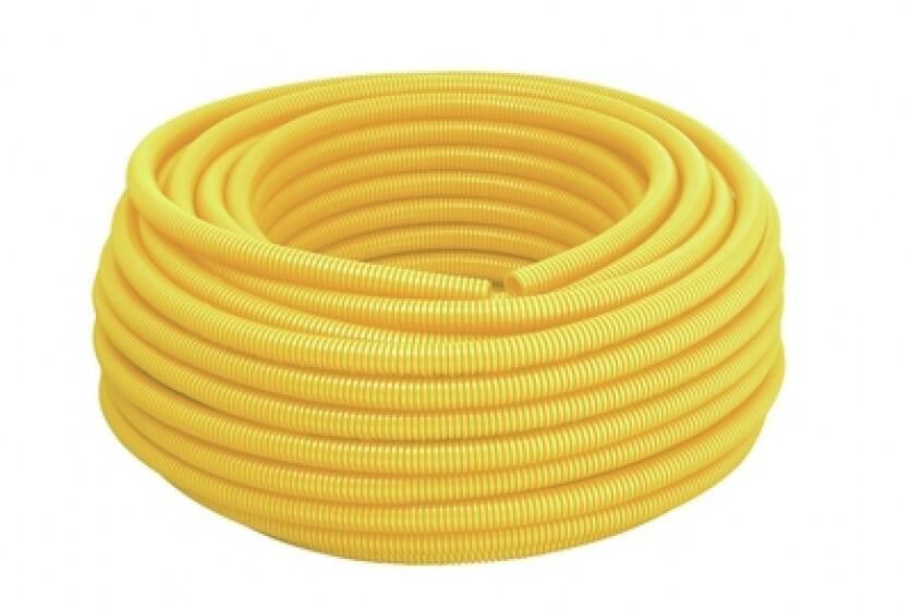 Conduite Corrugado Amarelo 25mm - 01 metro - Tigre