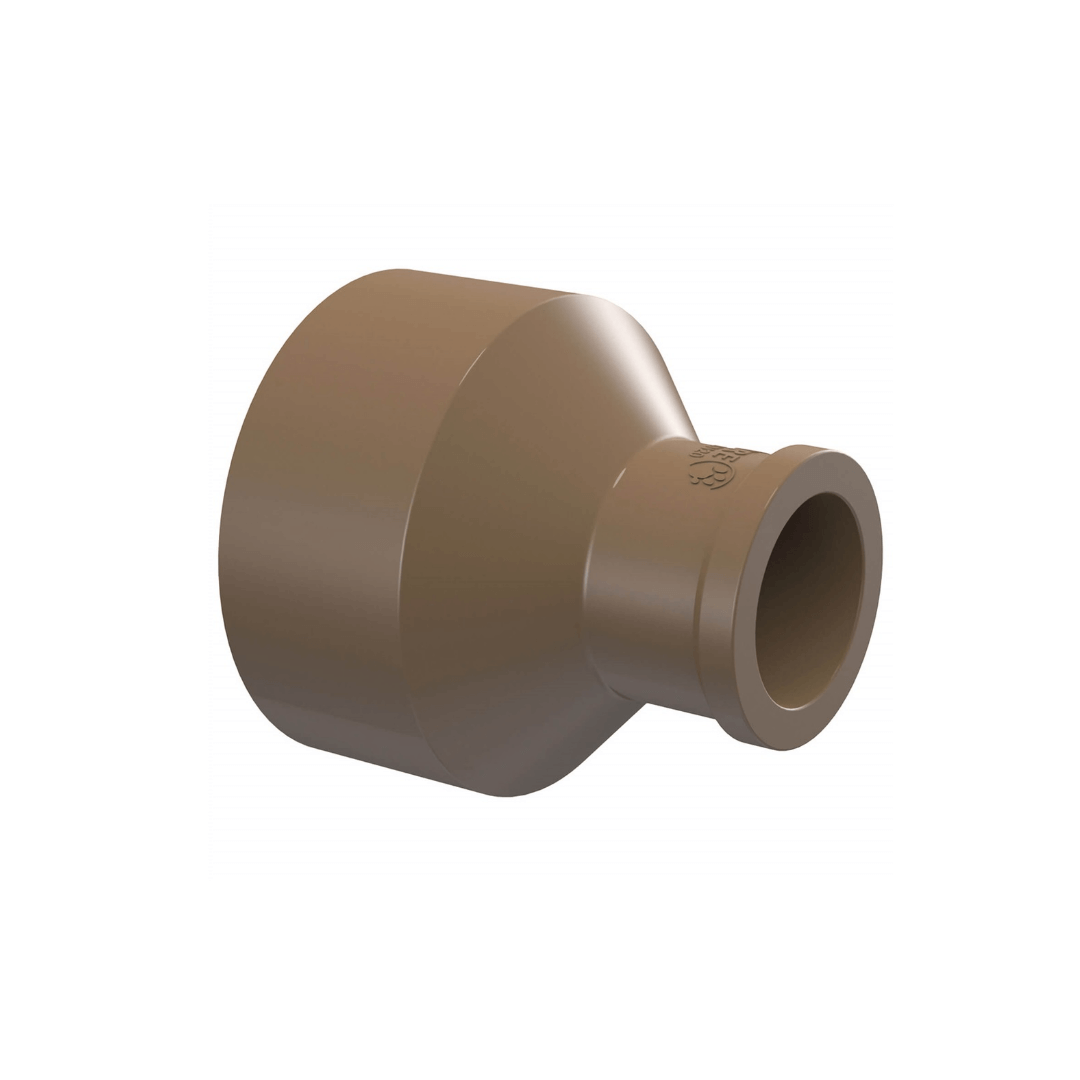 Encontraproduto.com.br - Bucha De Redução Soldável Longa 50x32mm Pvc Marrom Amanco