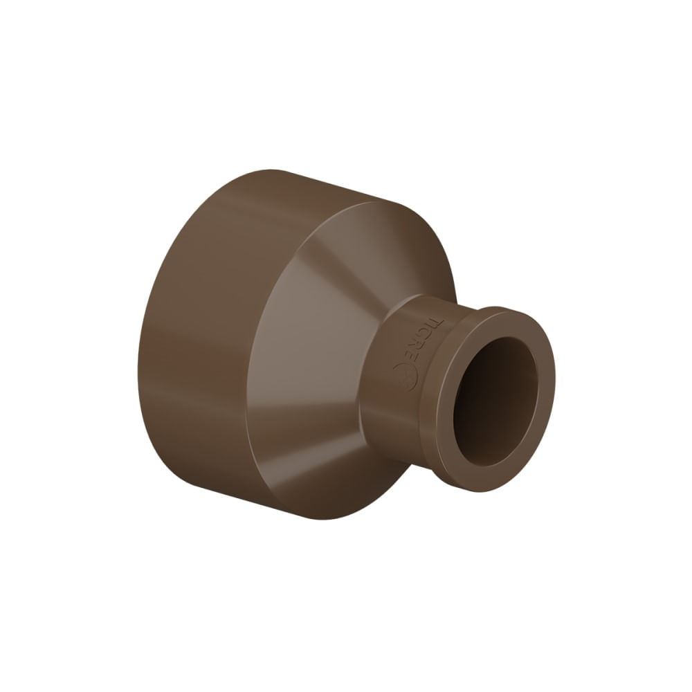 Encontraproduto.com.br - Bucha De Redução Soldável Longa 50x32mm Pvc Marrom Amanco
