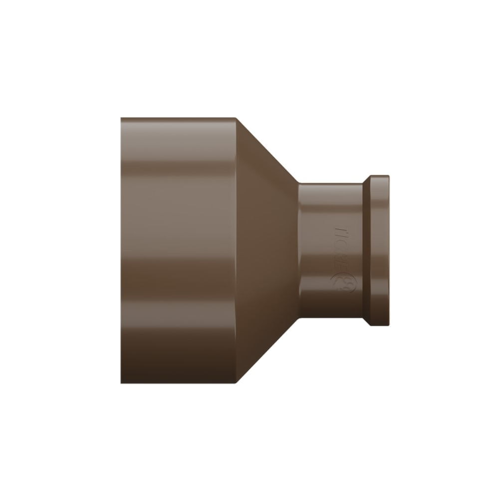 Encontraproduto.com.br - Bucha De Redução Soldável Longa 50x32mm Pvc Marrom Amanco