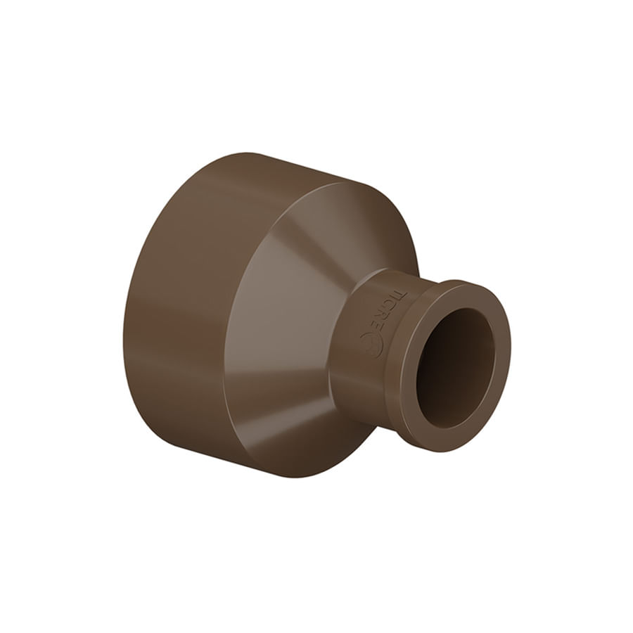 Encontraproduto.com.br - Bucha De Redução Soldável Longa 50x32mm Pvc Marrom Amanco