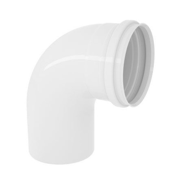 Encontraproduto.com.br - Curva 90° PVC Curta 50mm Branco - Tigre - 26110505 - Unitário