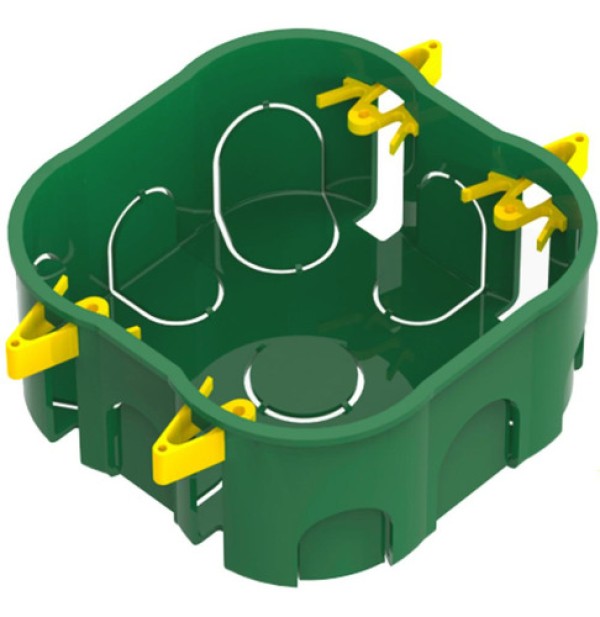 Caixa Luz Octogonal Amarela 4x4