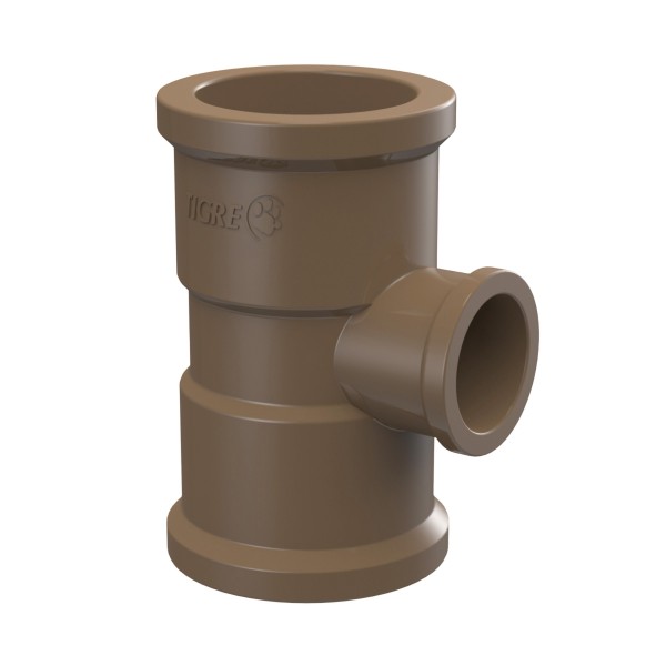 Tê de redução 90° soldável 85mm x 75mm Tigre #22217380