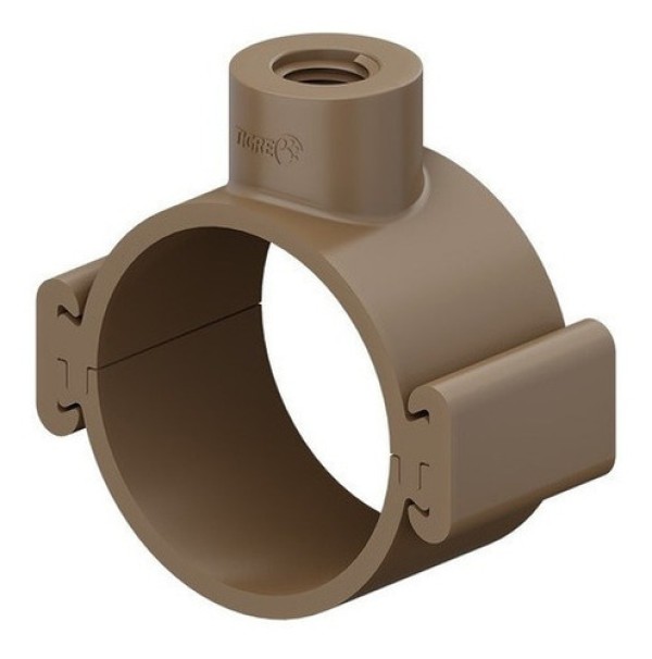 Colar tomada PVC com travas 32mm x 3/4