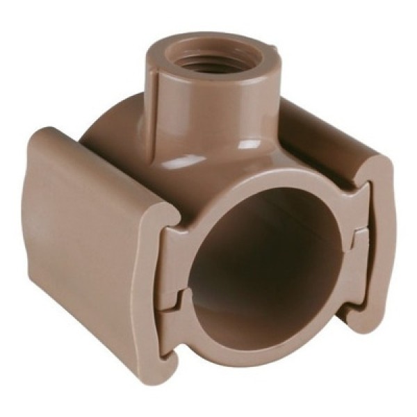 Colar tomada PVC com travas 40mm x 1/2