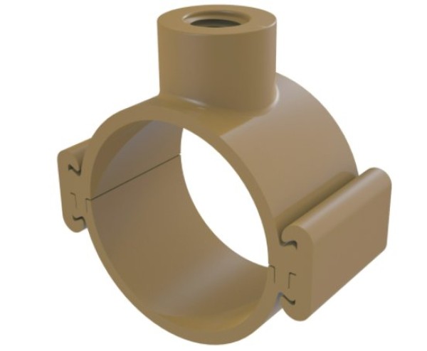 Encontraproduto.com.br - Colar tomada PVC com travas 110mm x 1/2