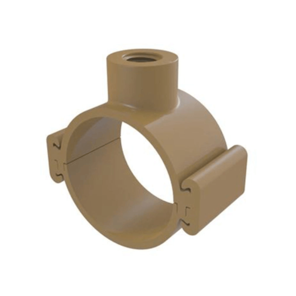 Encontraproduto.com.br - Colar tomada PVC com travas 110mm x 3/4