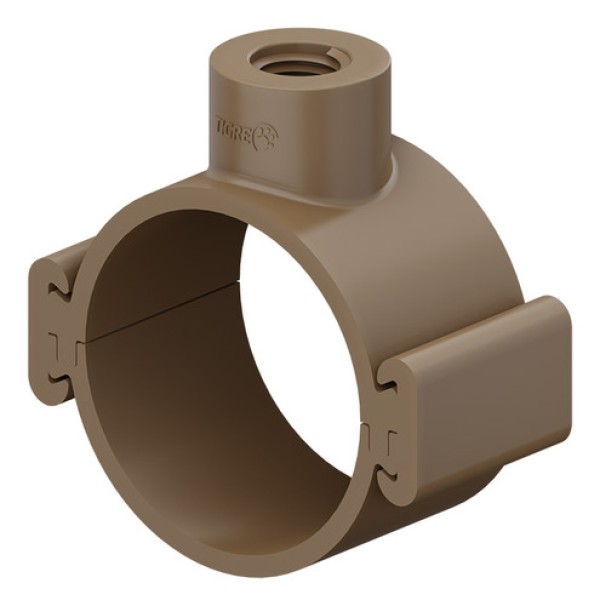 Encontraproduto.com.br - Colar tomada PVC com travas 110mm x 3/4