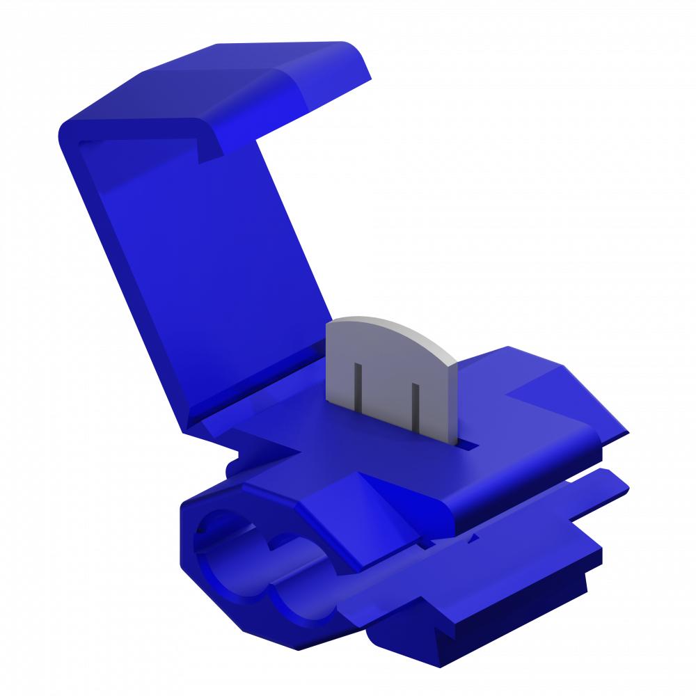 Encontraproduto.com.br - Conector Elétrico Tigre 0,75 a 1,5mm Azul Pacote com 10 Unidades