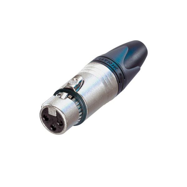 Encontraproduto.com.br - Conector Neutrik XLR de Cabo/Linha Fêmea 3 Polos NC3FXX-EMC