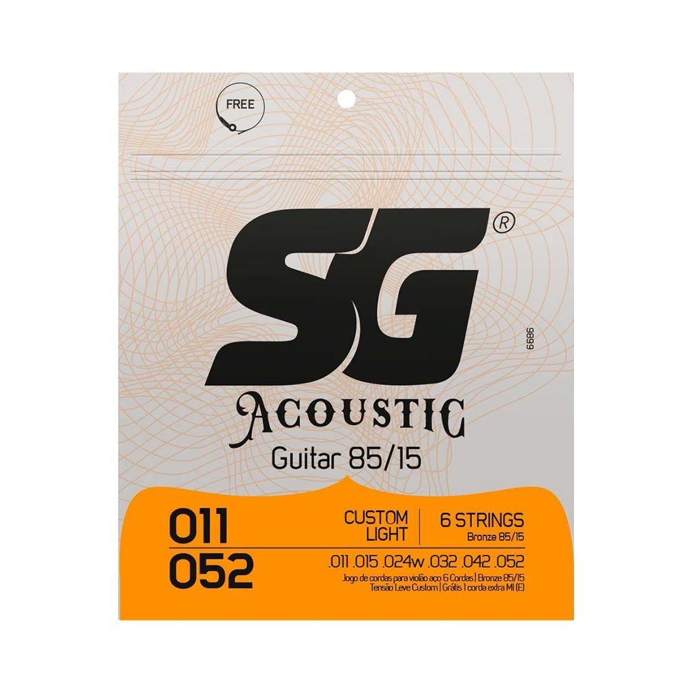 Encontraproduto.com.br - Corda SG 011 Aço Bronze 85/15 para Violão