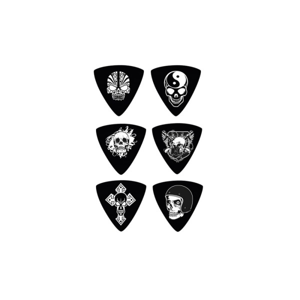 Palhetas Dolphin Colecionáveis Metal Bass BK com 6
