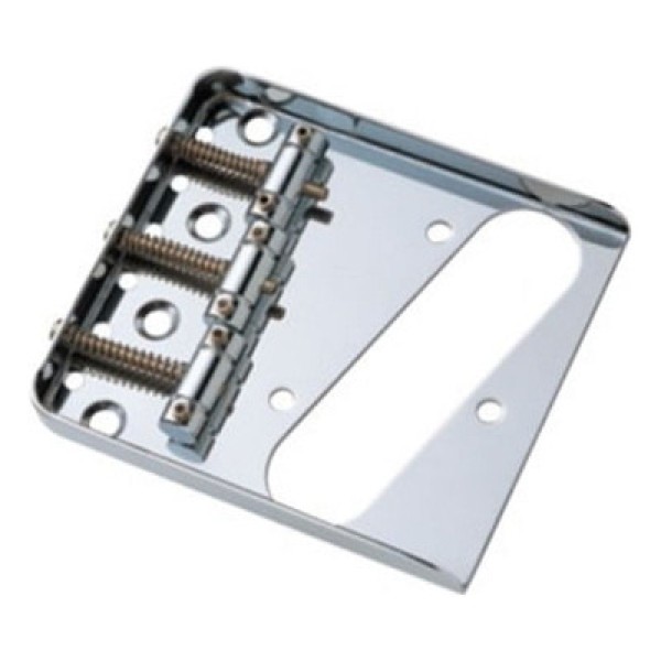 Encontraproduto.com.br - Ponte Para Guitarra Telecaster Cromada Com 3 Saddles Dolphin