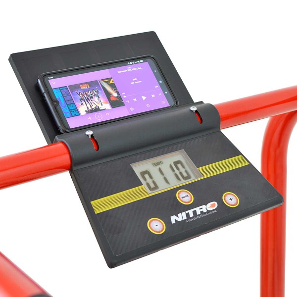 Encontraproduto.com.br - Esteira Ergométrica Eletrônica Poli Sports Nitro N10 Vel. Máx. 10Km/h 1 Nível de Inclinação Monitor Digital com 5 funções Bivolt