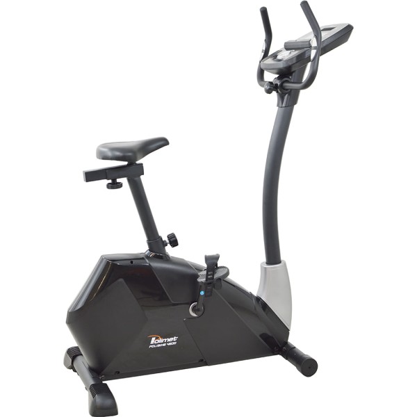 Bicicleta Ergométrica Profissional Magnética Polibike 4600 Para Academia Painel 9 Funções Cor Preto