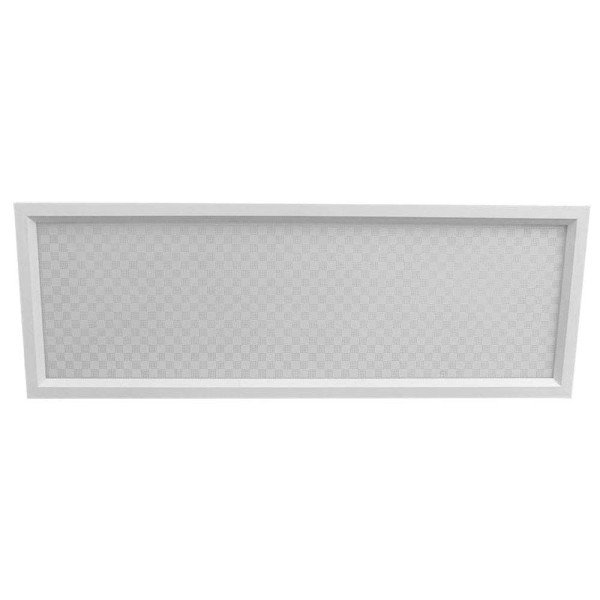 Encontraproduto.com.br - Luminária de embutir retangular Sevilha para 9 lâmpadas 126x24cm xadrez branca Tualux
