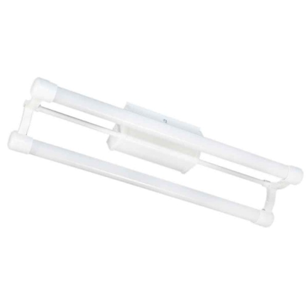Encontraproduto.com.br - Luminária tubular ToLEDo com reator para 2 lâmpadas fluorescentes 40W branca Tualux