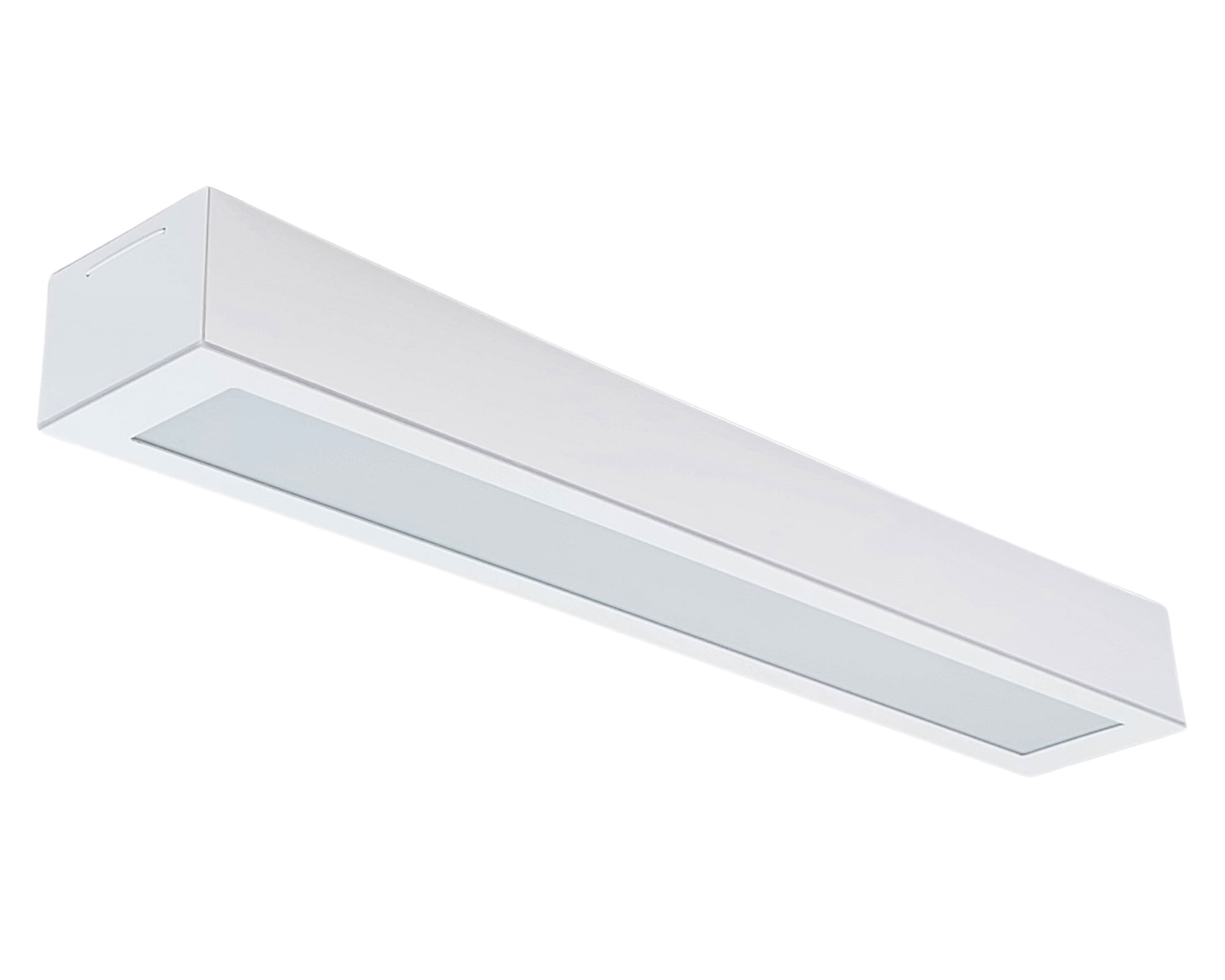 Luminária Sobre Led 36w 125x10 Retangular 6500k Bivolt Branco Valencia Tualux