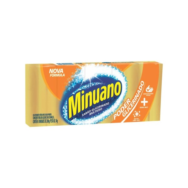 Encontraproduto.com.br - Sabão Pedra Minuano Com 5 Unidades Natural