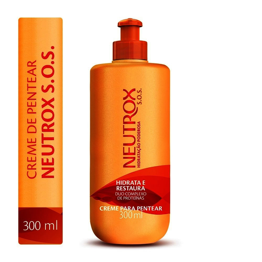 Encontraproduto.com.br - Creme Para Pentear Neutrox Hidratacao Poderosa 300ml Sos Cachos