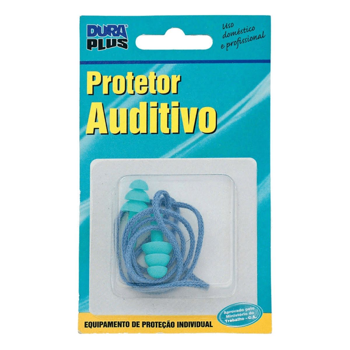 Encontraproduto.com.br - Protetor Auricular EPI Silicone com Cordão 903302
