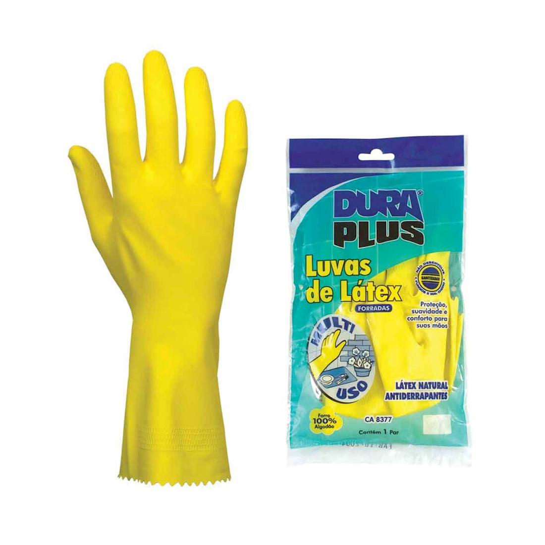 Luva Latex Forrada G Dura Plus Balaska