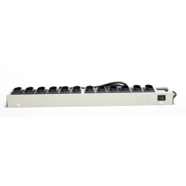 Encontraproduto.com.br - Filtro De Linha 12 Tomadas 2P+T Pb Metal Bege Multicraft