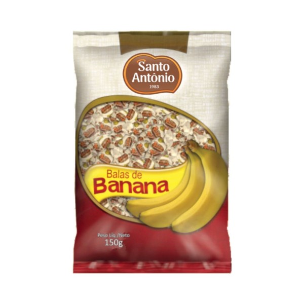 Encontraproduto.com.br - Bala de Banana Santo Antônio 150g