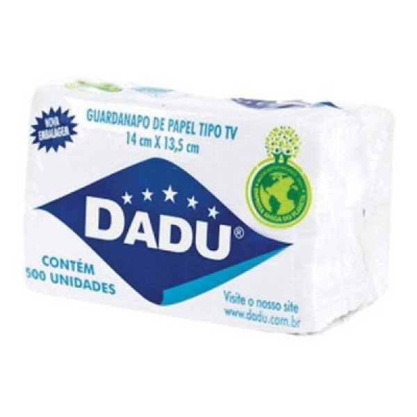 Guardanapo Tv Dadu 14X13,5 Pct C/4X500