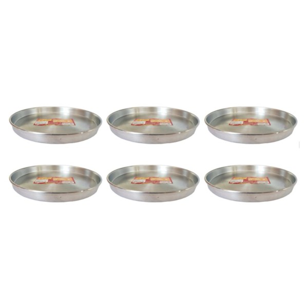Encontraproduto.com.br - Kit 6 Formas De Pizza Brotinho De Alumínio 20cm Docesar