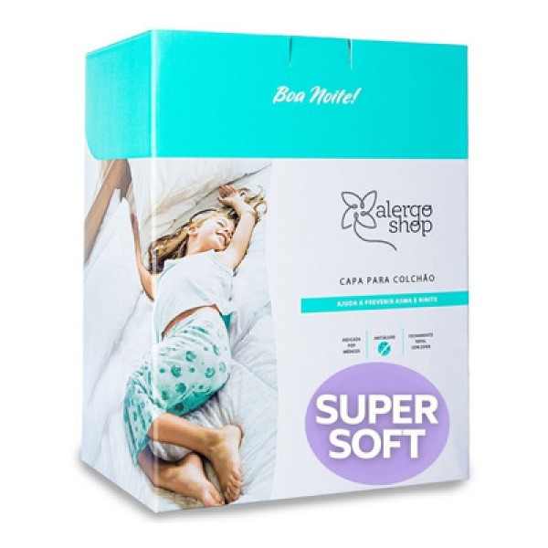 Encontraproduto.com.br - Capa Super Soft Para Camas de Casal Padrão 30 CM (1,40x1,90x0,30)