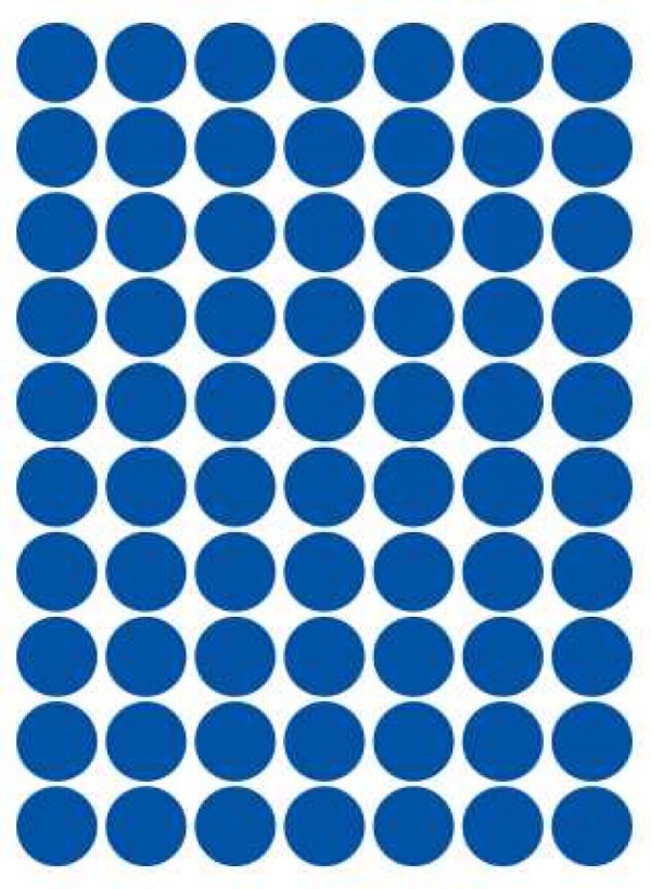 ETIQUETA BOLA 13MM AZUL COLACRIL