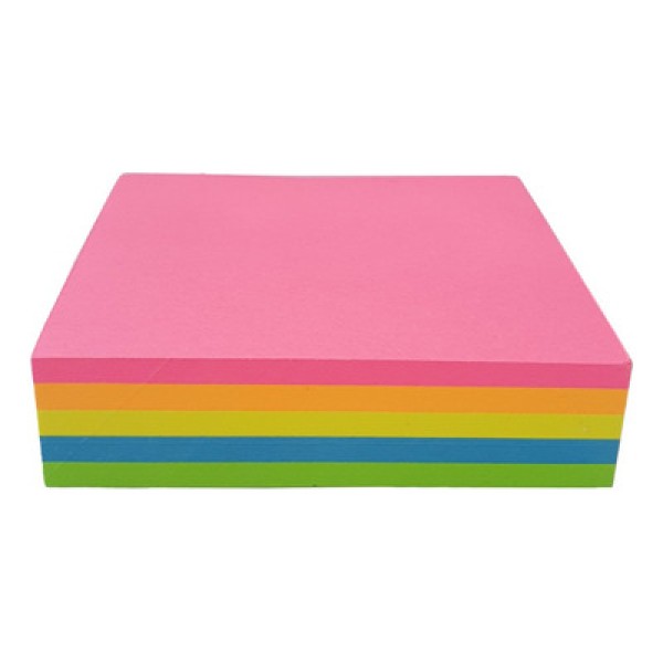 Encontraproduto.com.br - BLOCO DE NOTAS ADESIVAS 76x76MM 200FL COLORIDO NEON COLACRIL