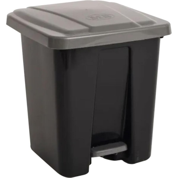Encontraproduto.com.br - Lixeira com Pedal 15L Plásticos MB 2107 Preta
